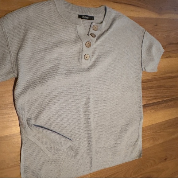 Women's Beige Button Down Shirt - Picture 3 of 5